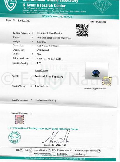 LOT DE CORINDONS SUR PAPIER AVEC CERTIFICATS
Lot...