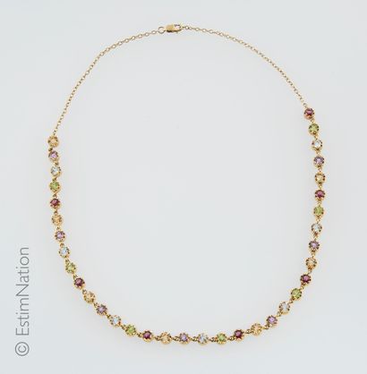 COLLIER VERMEIL ET PIERRES FINES DE COULEURS
Necklace...