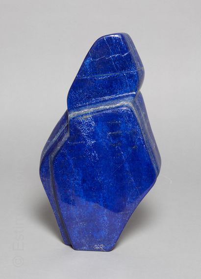 Lapis lazuli in polished block. Provenance...