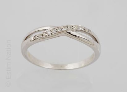 BAGUE OR ET DIAMANTS
Ring in white gold 9K...