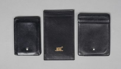 MONTBLANC
DEUX PORTE CARTES en cuir noir...