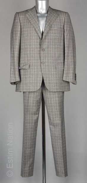CIFONELLI
COSTUME en laine à carreaux beige...