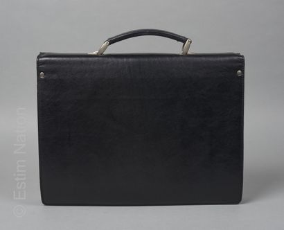 TEXIER
SACOCHE en cuir noir, doublure en...