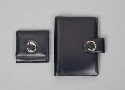 CARTIER
SET DE MAROQUINERIE en veau glacé...