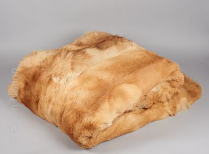 ANONYME Vintage 
IMPORTANT PLAID en renard...