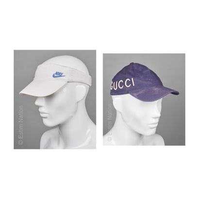 GUCCI, NIKE
CASQUETTE en coton bleu rebrodé...
