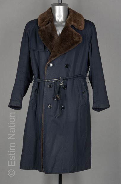 ANONYME Vintage 
TRENCH PELISSE en toile...