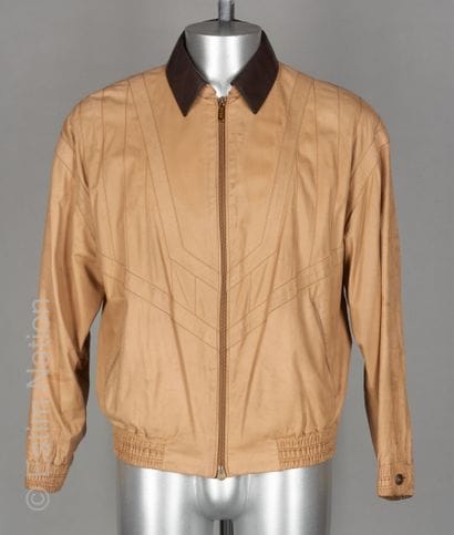 ZILLI VINTAGE
BLOUSON en agneau beige à découpes,...