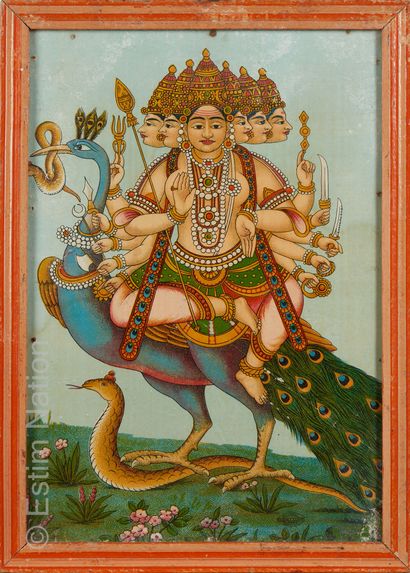 ESTAMPES - INDE
D'après Raja RAVI VARMA (1848-1906)



Skanda...