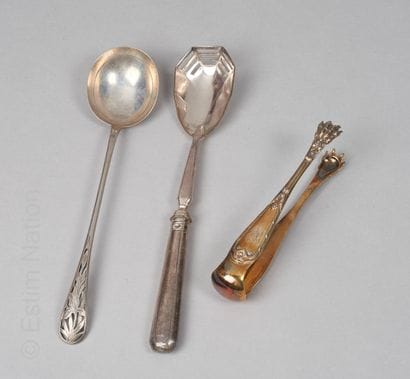 ARGENTERIE
Pince à sucre en argent doré 950...