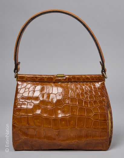 ANONYME CIRCA 1950/60
SAC en crocodile du...