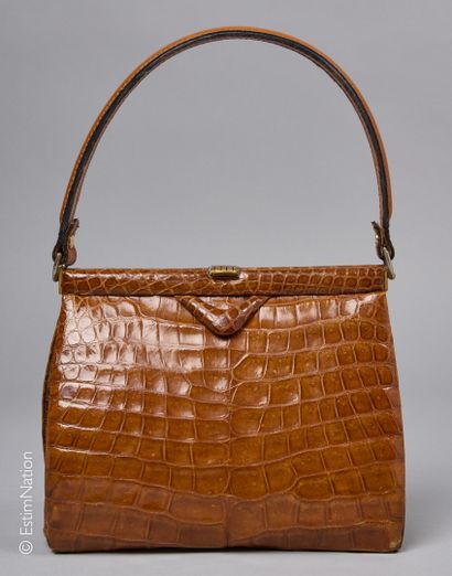 ANONYME CIRCA 1950/60
SAC en crocodile du...