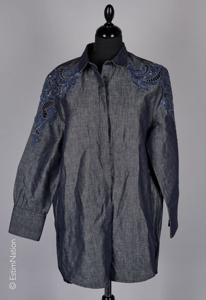 LES COPAINS
TUNIC in black translucent crepe...