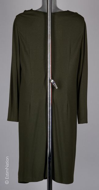 NATAN +
ROBE en viscose et modal vert chasse,...