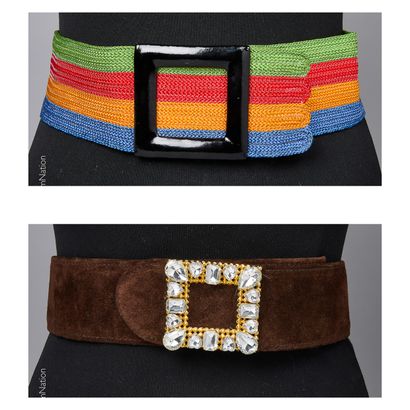EMMANUEL UNGARO, BLUMARINE
CEINTURE en passementerie...
