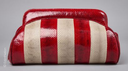 ESTEVE
SAC en python lustré beige et rouge...