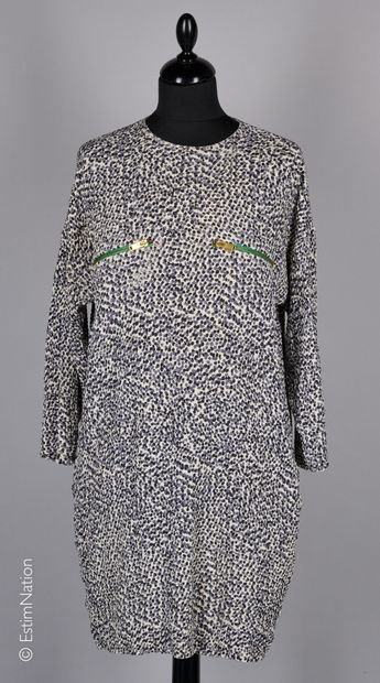 CELINE
Oversized silk flocked dress printed...