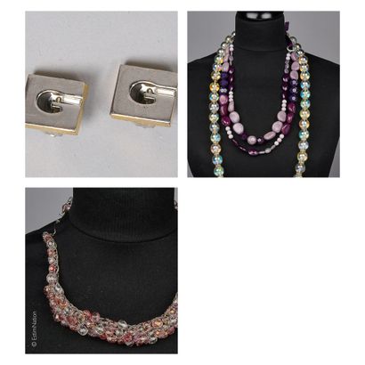 GIVENCHY, ANONYME
Pair of square silver plated...
