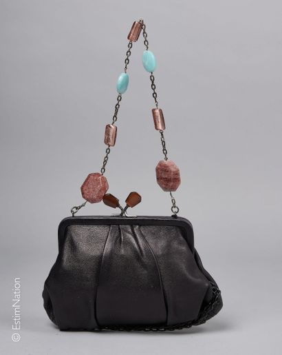 BABE
TWO BAGS of purse form in black leather...