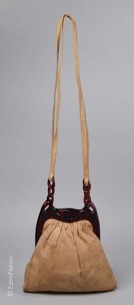 CARVIL CIRCA 1970
BAG in beige skin, trimmings...