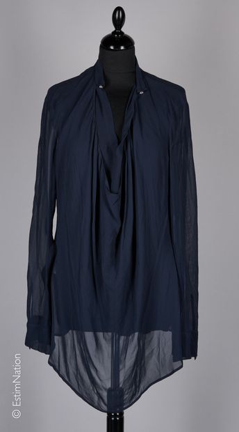 LES COPAINS
TUNIC in black translucent crepe...