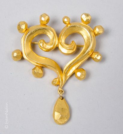 CHRISTIAN LACROIX
BROCHE COEUR stylisée en...