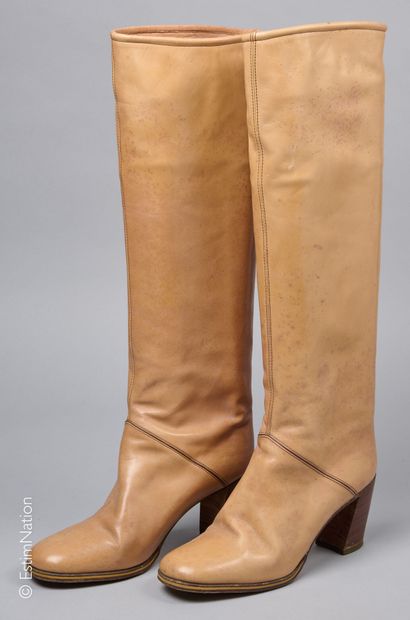 CELINE CIRCA 1968/70
PAIRE DE BOTTES cavalières...
