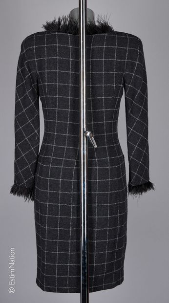 GENNY VINTAGE
Straight dress in grey wool...