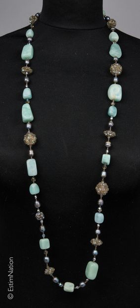 CELEDONIO
SAUTOIR en perles d'amazonite,...