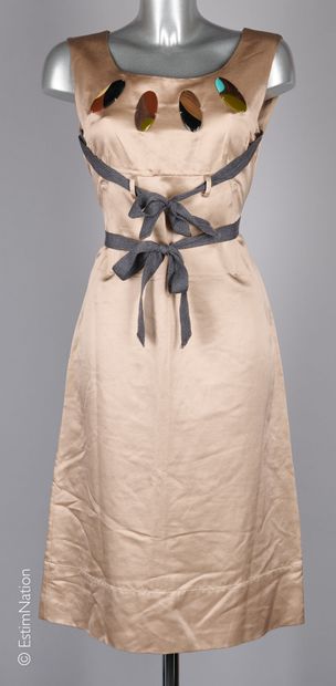 MARNI
ROBE en coton et soie évasée champagne...