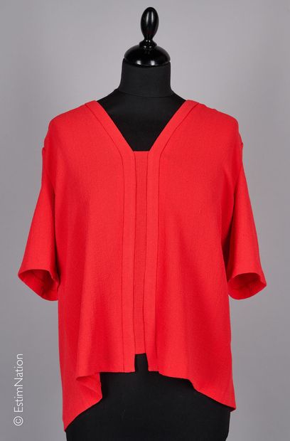 BASH
TUNIQUE en crêpe floqué coquelicot (T...