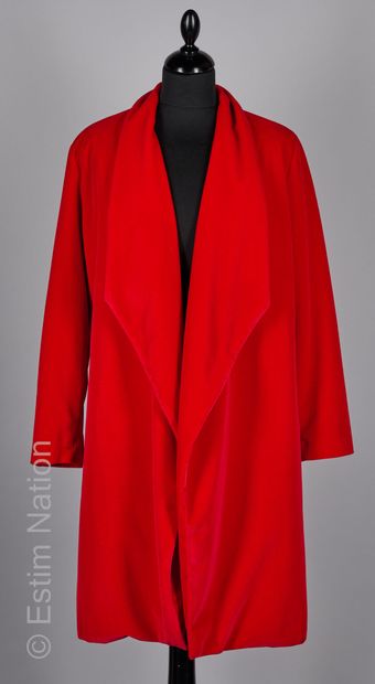 JOSEPH
MANTEAU à même en velours polyester...