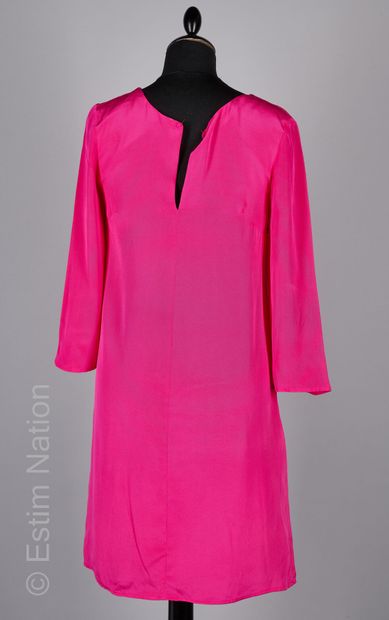 NATAN
ROBE en soie fuchsia volantée sur le...