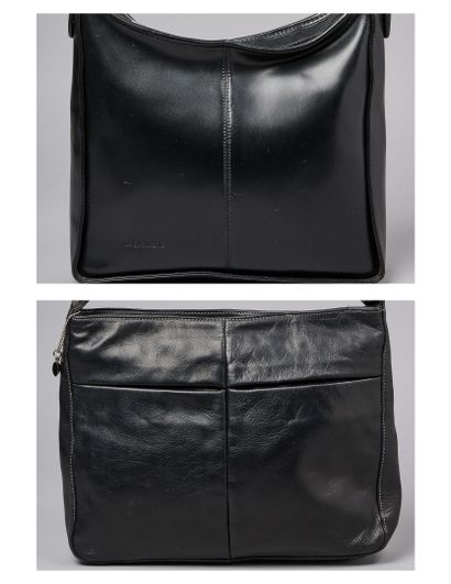LA BAGAGERIE
DEUX SACS noirs en cuir : le...