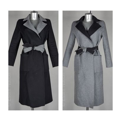 KUJTEN
MANTEAU en cachemire double face réversible...