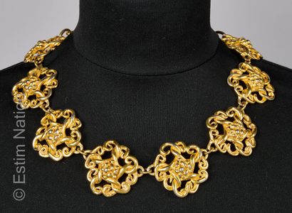 SONIA RYKIEL
COLLIER en métal doré à décor...