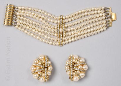 VENTURINA BIJOUX
PARURE en métal doré, perles...