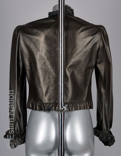 ROBERTO CAVALLI
BOLERO en agneau plongé noir...
