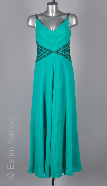 ANONYME CIRCA 1970
ROBE DU SOIR en polyester...