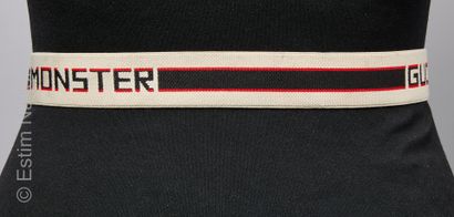 GUCCI
CEINTURE élastique et cuir vert, boucle...