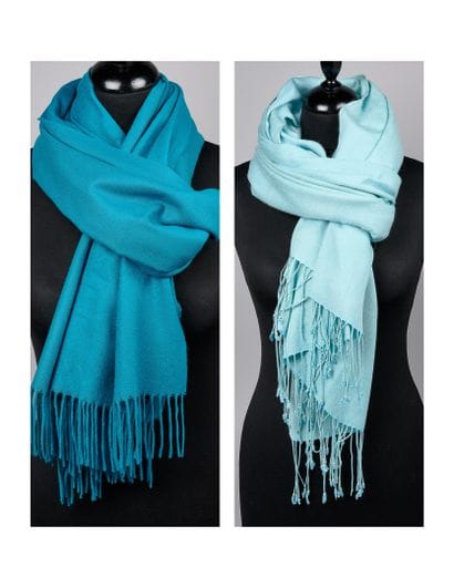 PASHMINA, CASHMINK
DEUX GRANDES ECHARPES...