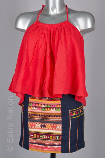 CLAUDIE PIERLOT
MINI JUPE tissée marine et...