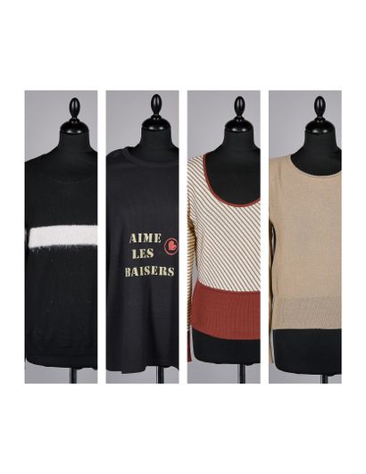 SONIA RYKIEL
TROIS PULL OVER en lainage,...