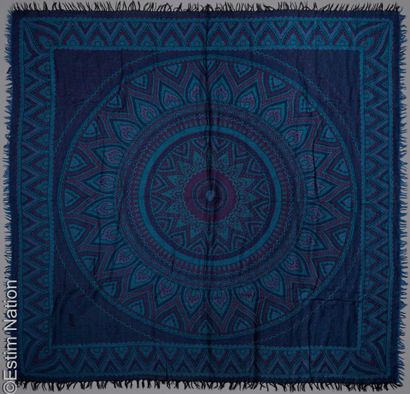YVES SAINT LAURENT
LARGE SQUARE fringed shawl...