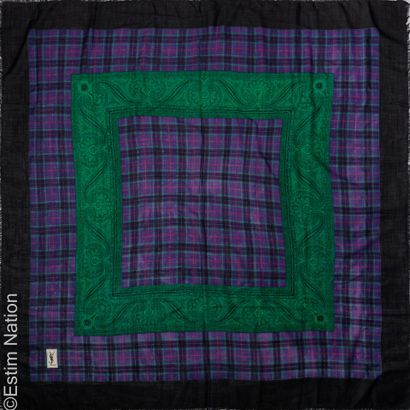 YVES SAINT LAURENT CIRCA 1990
LARGE CARRE...