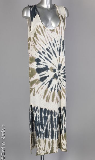 KUJTEN
Tie and dye printed linen long dress...