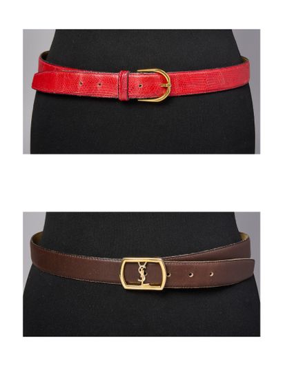 YVES SAINT LAURENT FIN 1980
TWO BELTS: the...