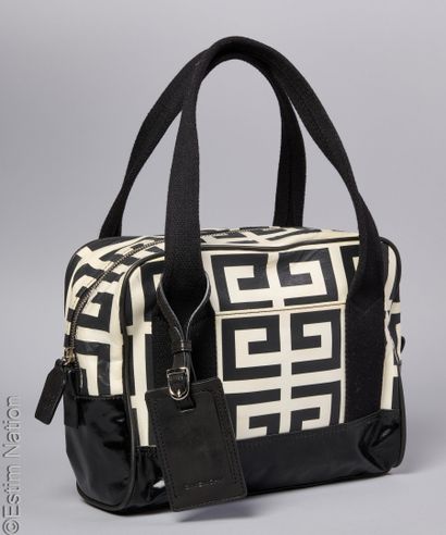 GIVENCHY
BAG in black and cream logo-coated...