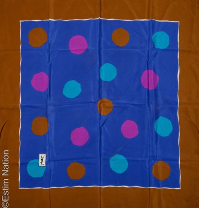 YVES SAINT LAURENT
TWO silk CARRES: the first...
