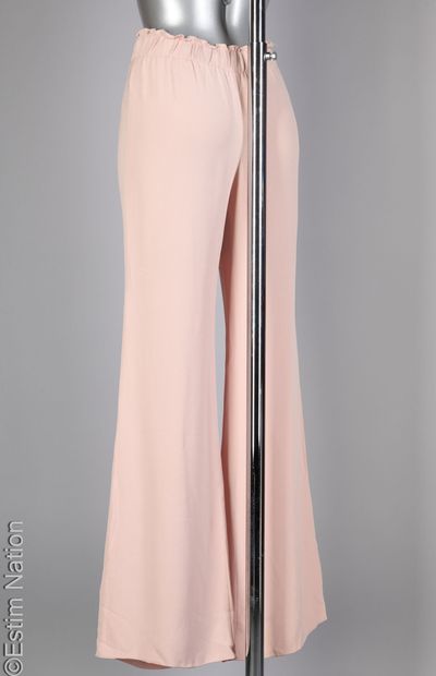LOEWE
Fluid pants in pink silk crepe, elastic...